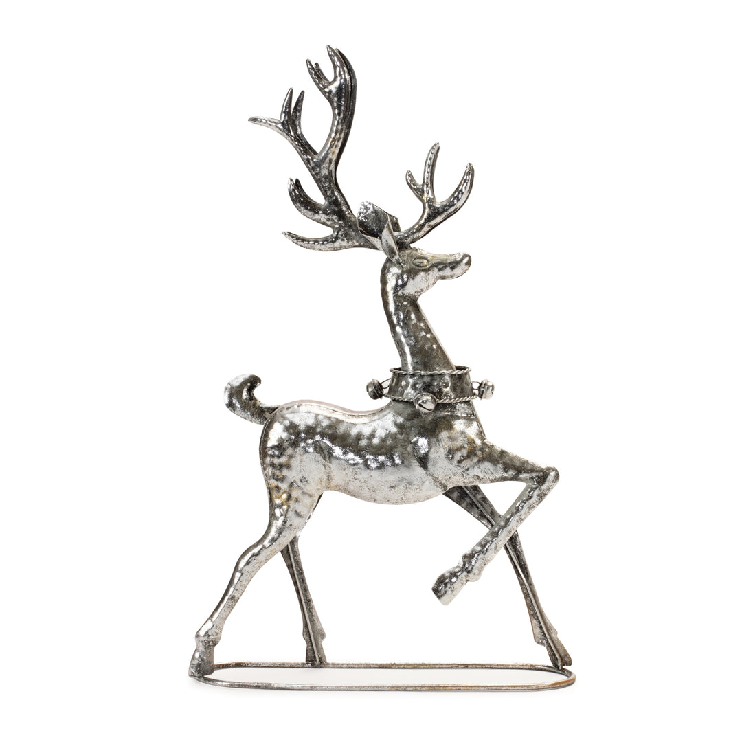 Silver Splendor Prancing Reindeer — 22"