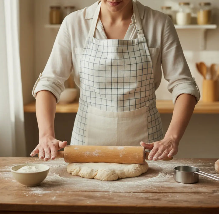 Classic Check Cotton Apron