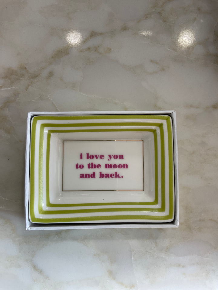 Petite Sayings Porcelain Trinket Tray