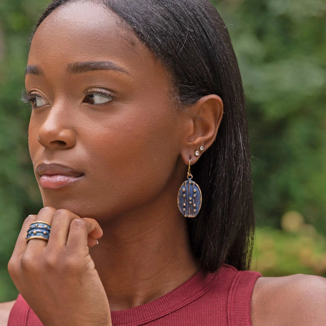 Brass Patina Earrings