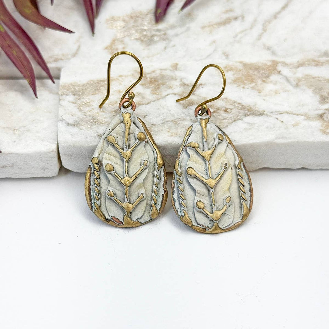 Brass Patina Earrings