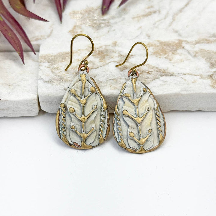 Brass Patina Earrings