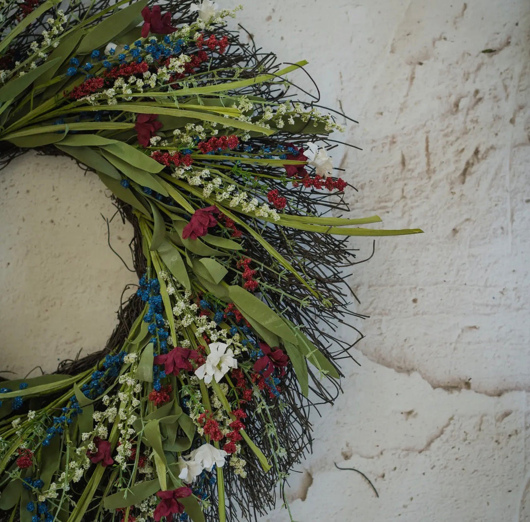 Americana Meadow Wreath – 24”