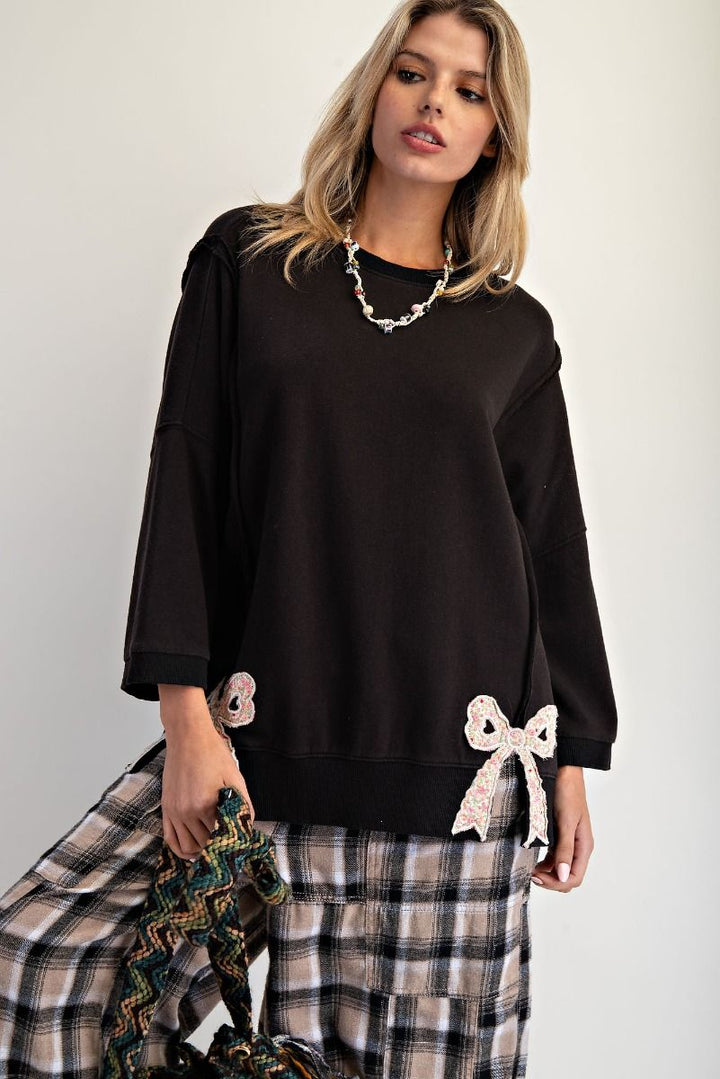 Sweet Side of Cozy Bow Sweatshirt