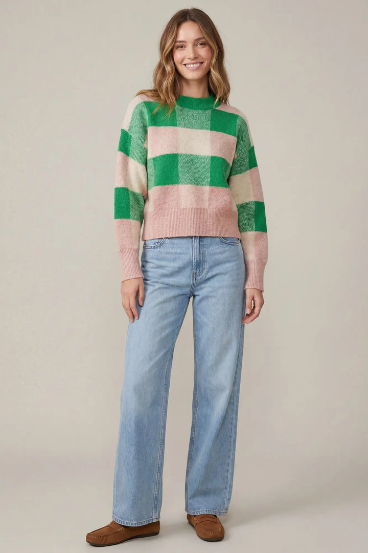 The Aspen Check Sweater