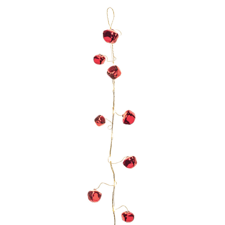 Christmas Glow LED Sleigh Bell Garland – 4.5′