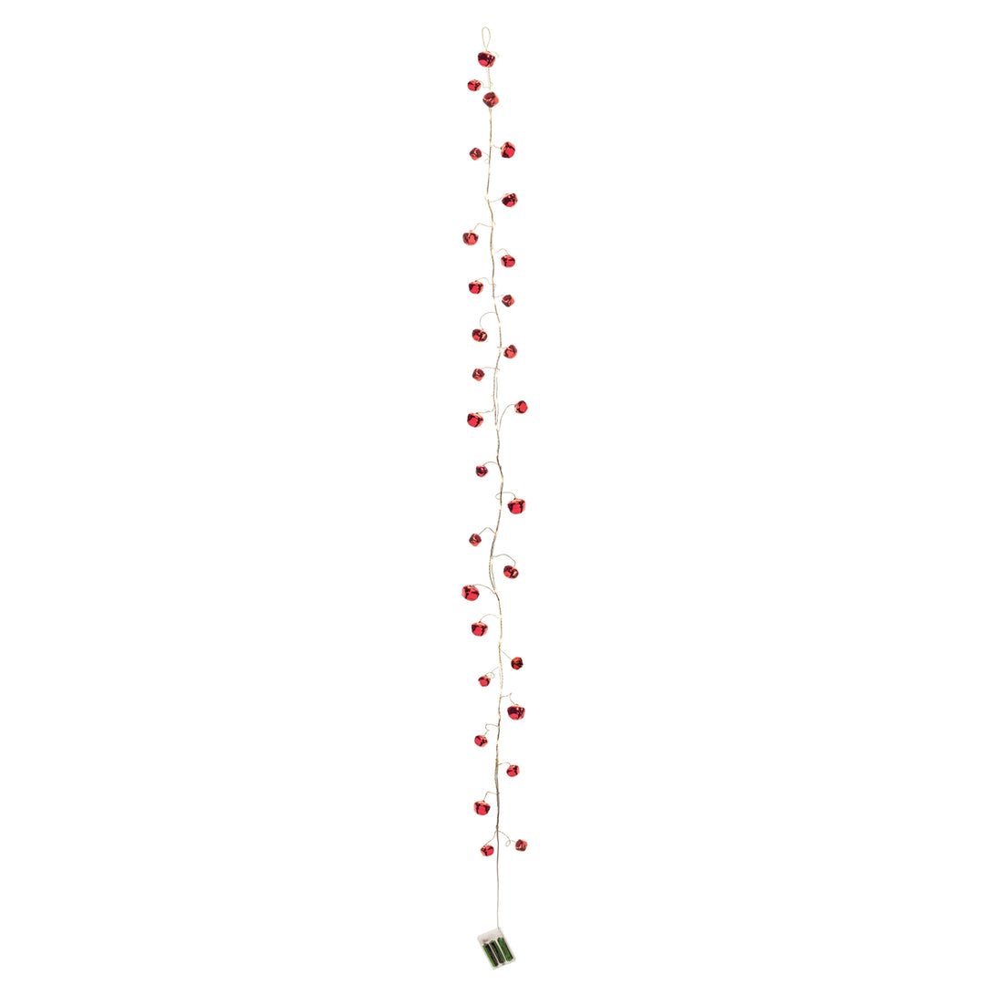 Christmas Glow LED Sleigh Bell Garland – 4.5′