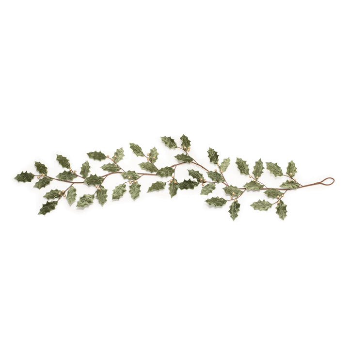 Christmas Holly Leaf Garland – 5.5′