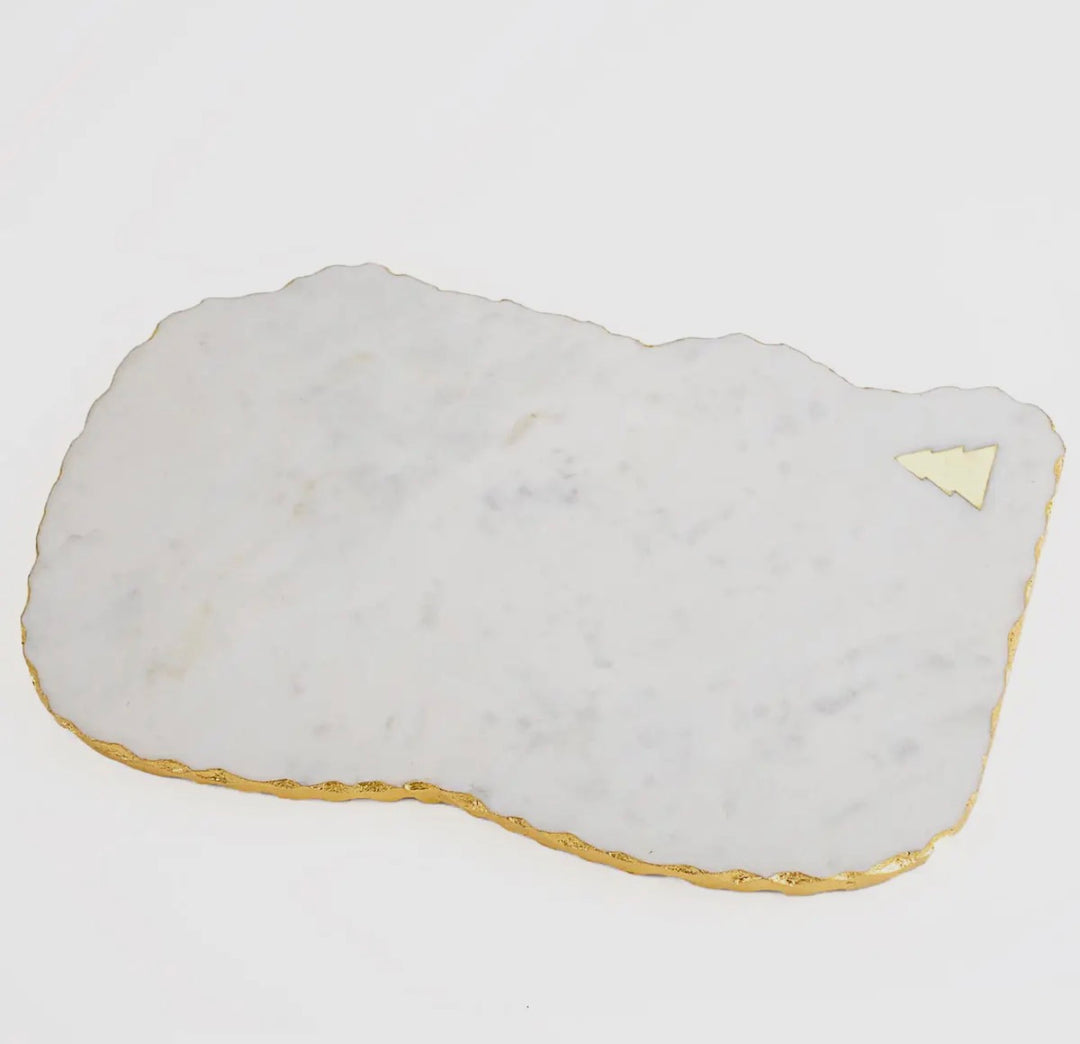 White Marble Christmas Tree Charcuterie Board – 15”