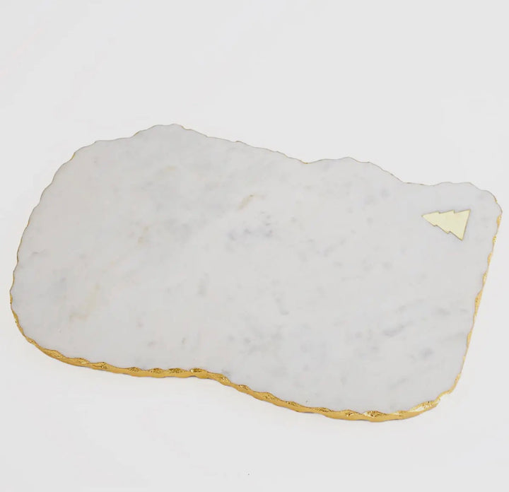 White Marble Christmas Tree Charcuterie Board – 15”