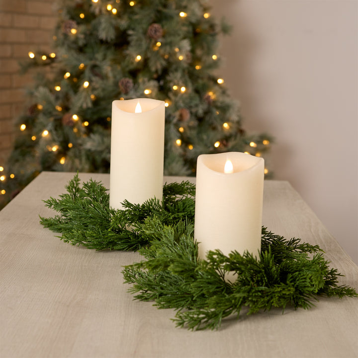 Woodland Pine Candle Ring – 16″