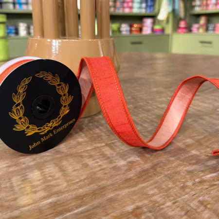 John Mark Enterprises: Burnt Orange Velvet Ribbon