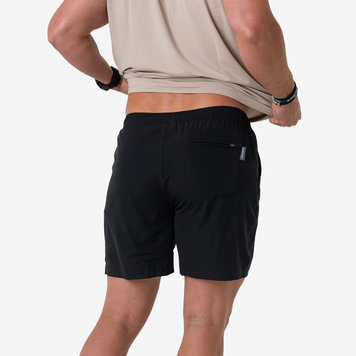 Wear ‘Em Everywhere Shorts – Black Retro Camo