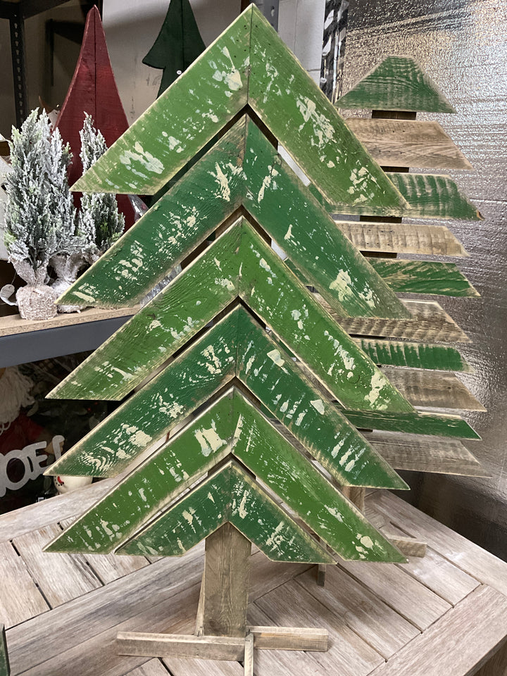 Recycled Wood Trees w/ Stand