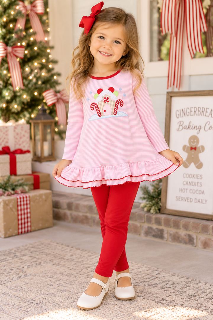 Gingerbread Lane Ruffle Legging Set