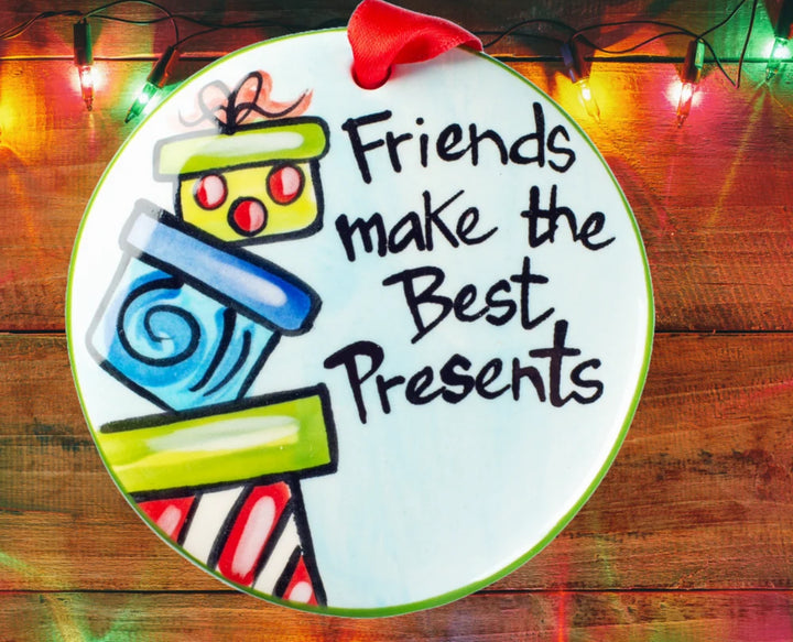 Hand Painted Disc Ornament Collection