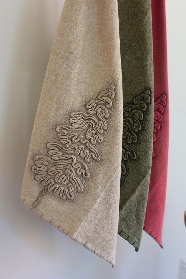 Textured Evergreen Napkins