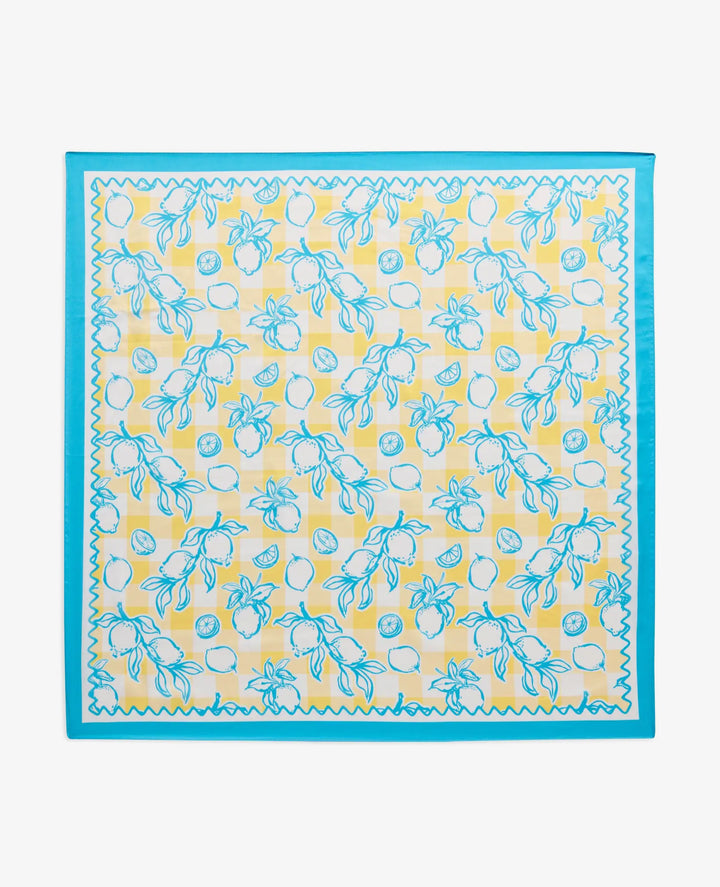 Lemon Picnic Square Scarf
