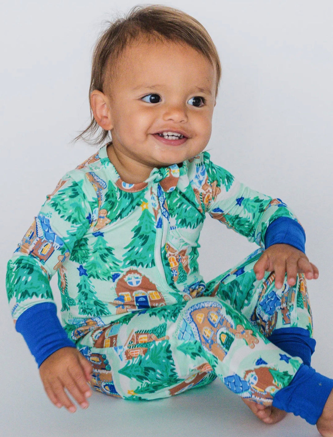 Gingerbread Village Convertible Onesie
