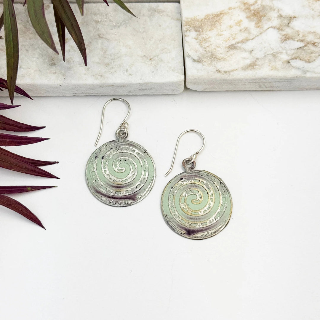Silver Patina Earrings