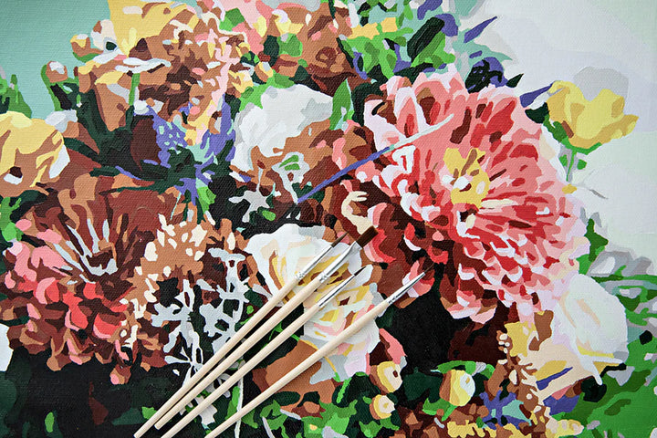 Floral Paint-by-Numbers Kit