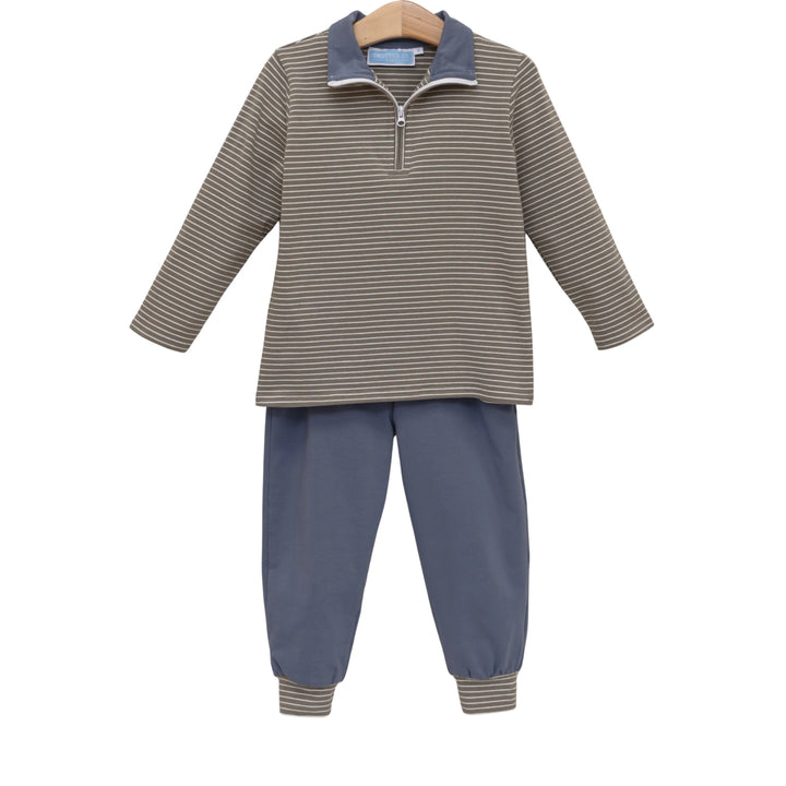 Trailside Stripe Quarter-Zip Set