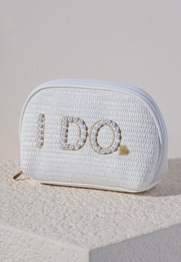 White I Do Zip Pouch
