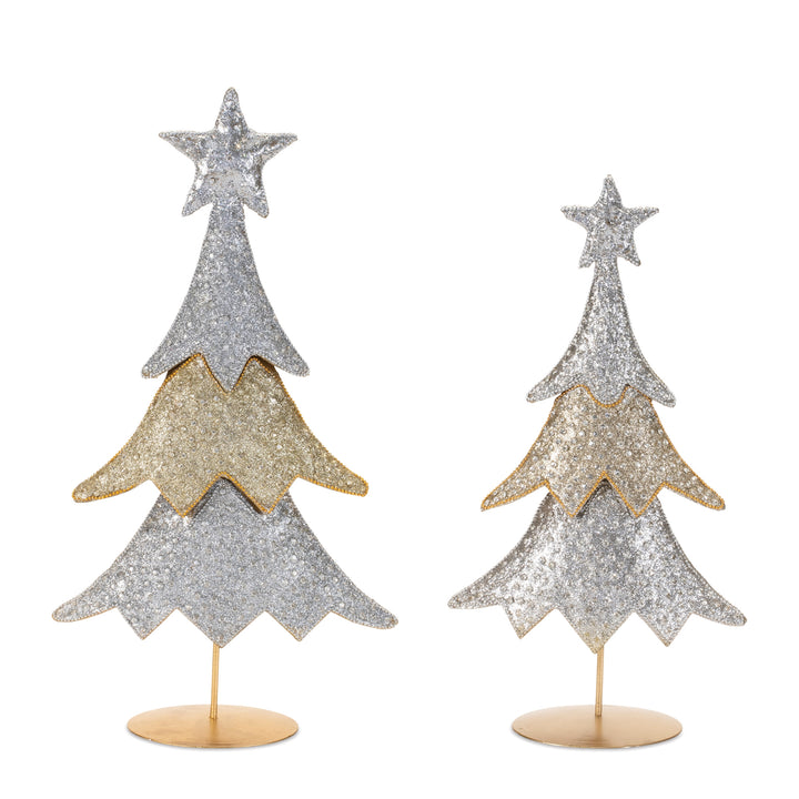Silver & Gold Starlight Iron Trees