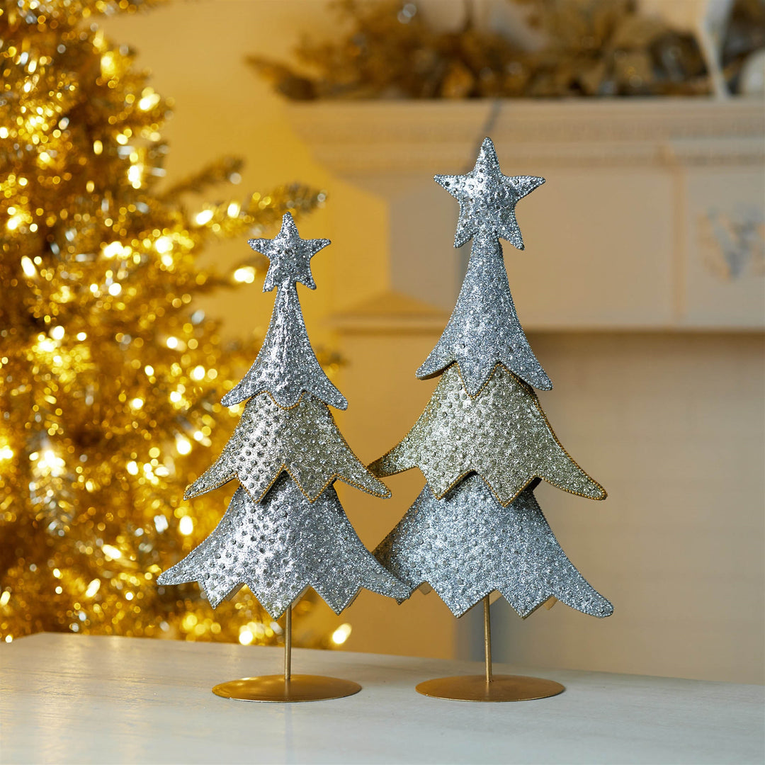 Silver & Gold Starlight Iron Trees