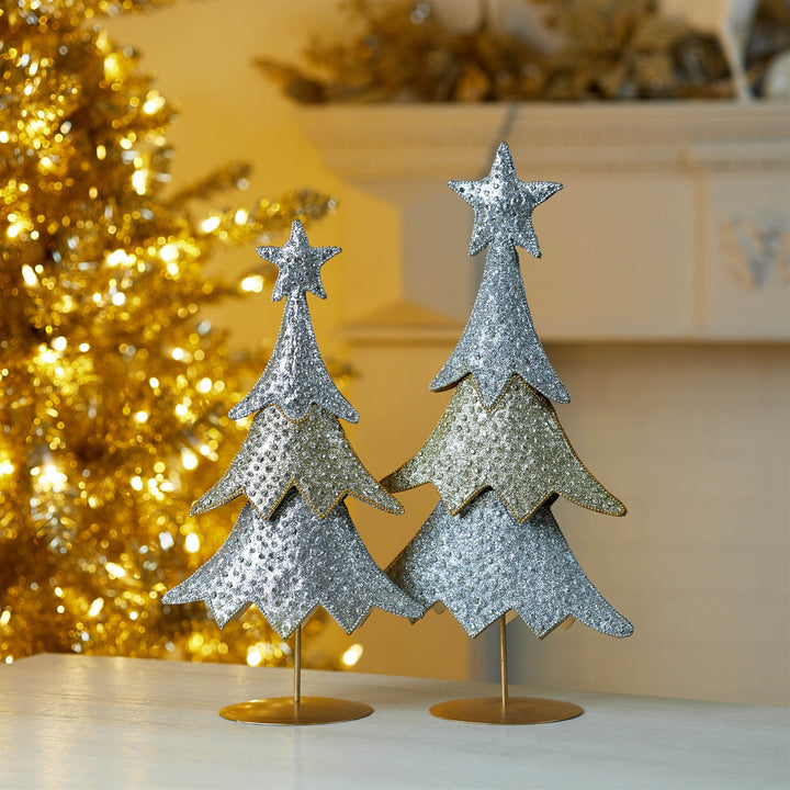 Silver & Gold Starlight Iron Trees