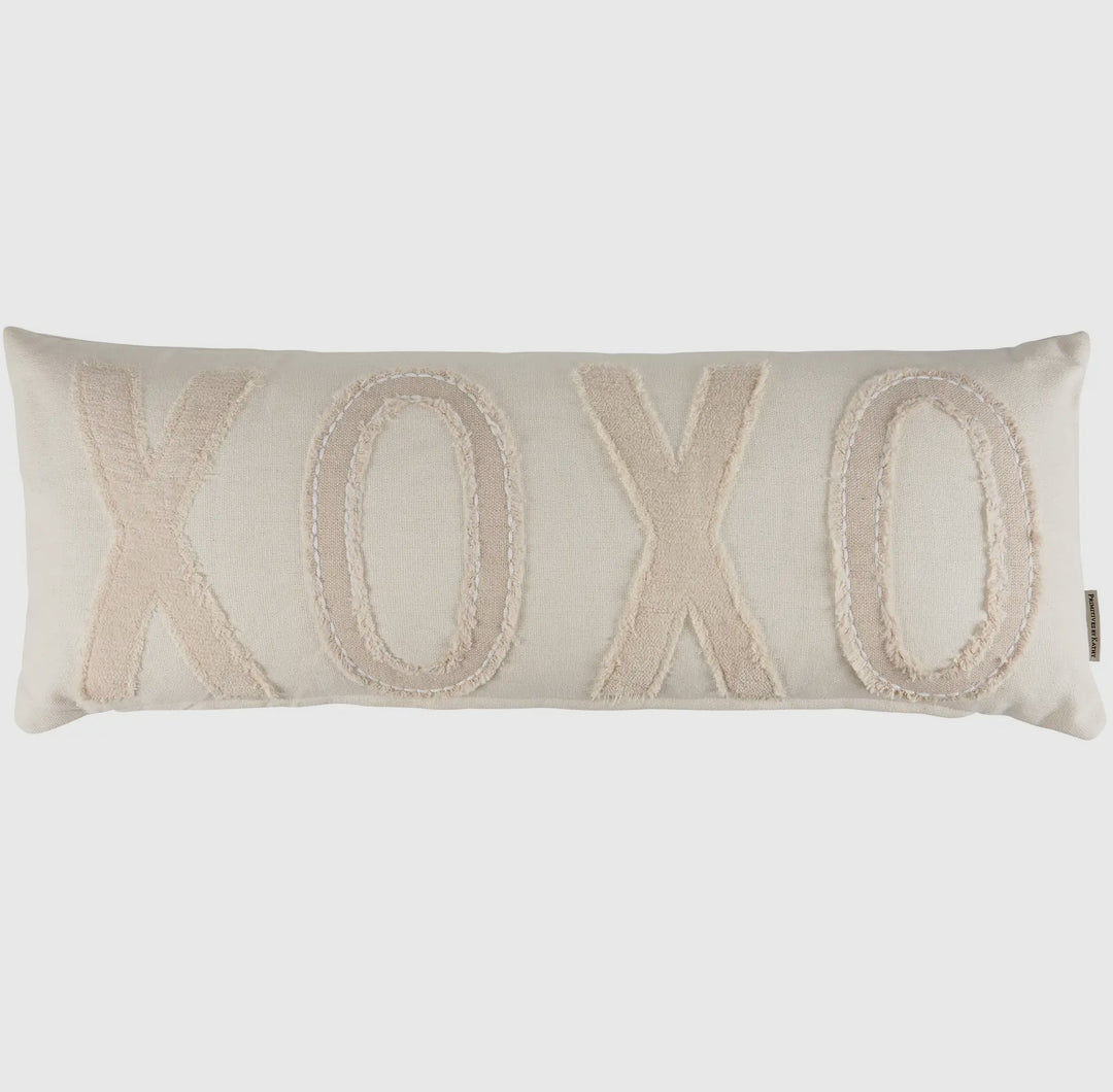 XOXO Textured Lumbar Pillow