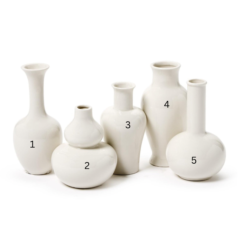 Modern Porcelain Bud Vase