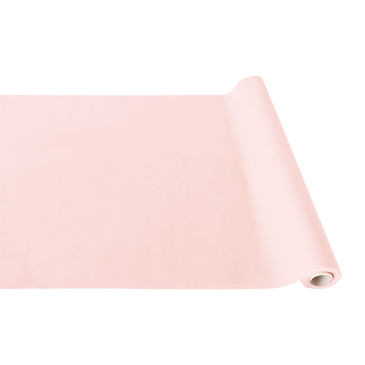 Blush Flocked Paper Table Runner