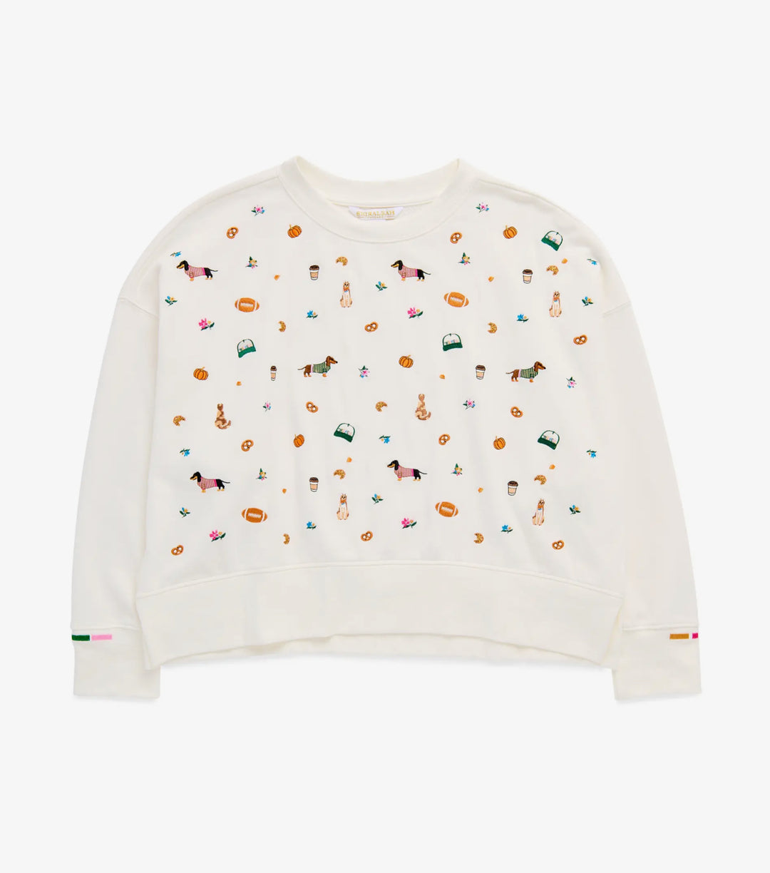 Autumn Errands Embroidered Sweatshirt