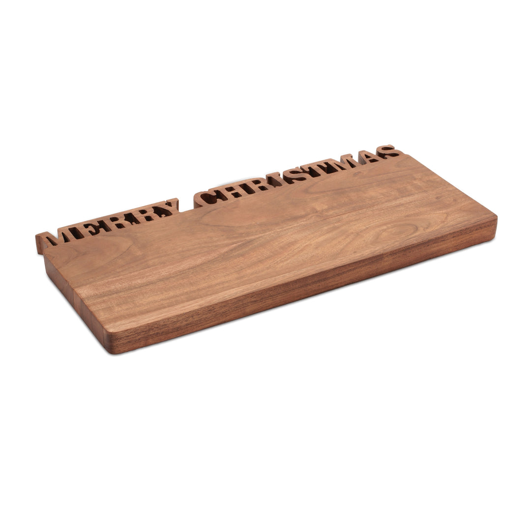 Merry Christmas Wooden Cutting Board — 18"