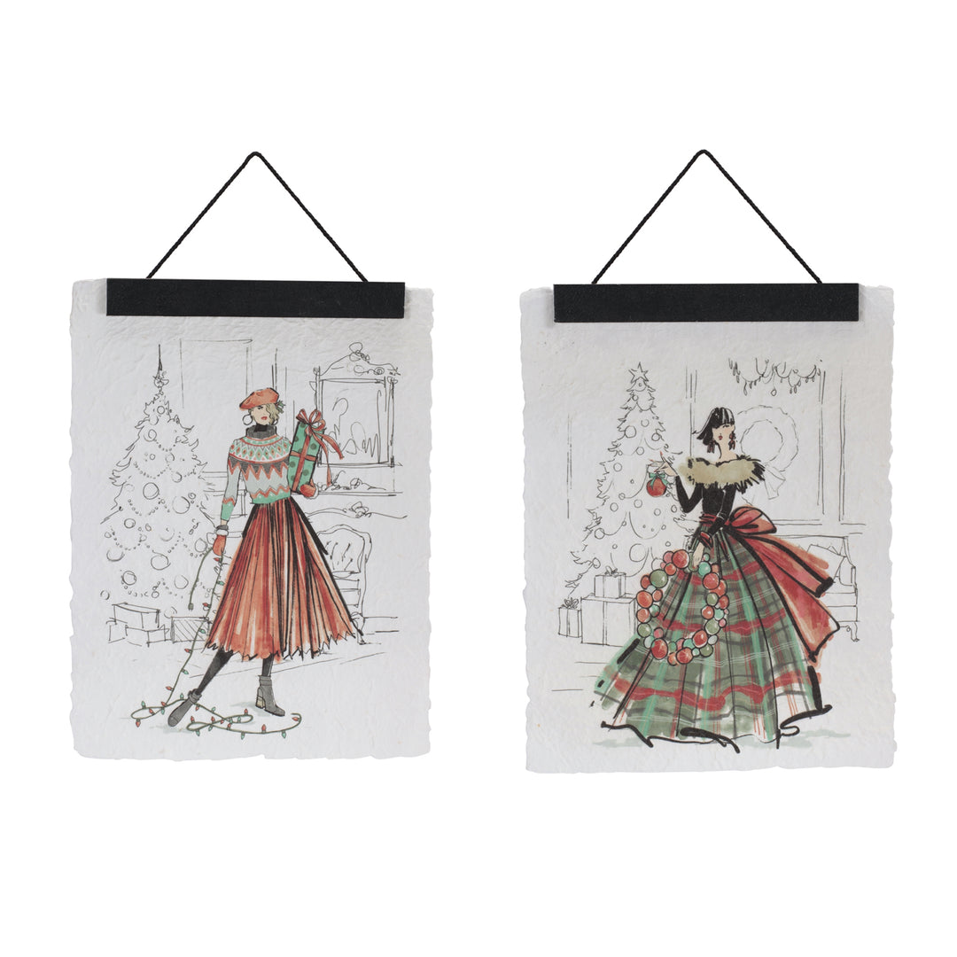 Holiday Elegance Fashion Illustration Banners – Two Designs