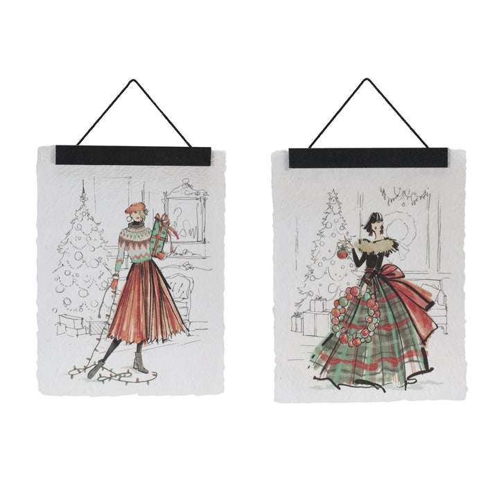 Holiday Elegance Fashion Illustration Banners – Two Designs
