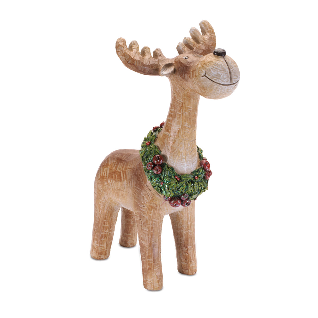 Woodland Wishes Reindeer with Holiday Wreath