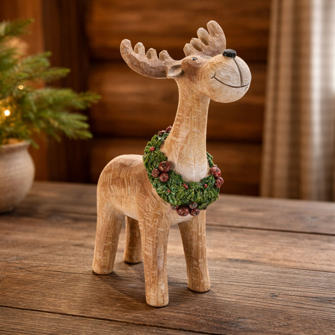 Woodland Wishes Reindeer with Holiday Wreath