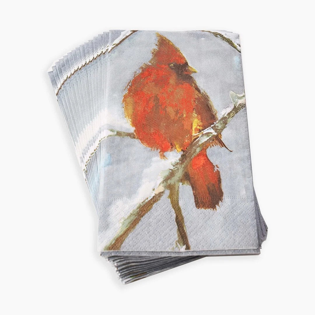 Winter Cardinal Guest Napkins