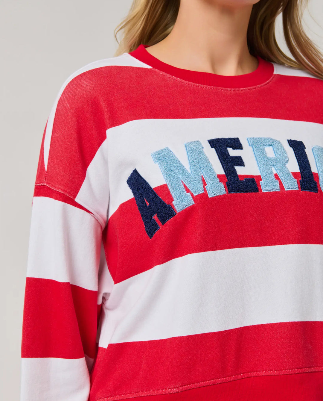 All-American Stripe Sweatshirt