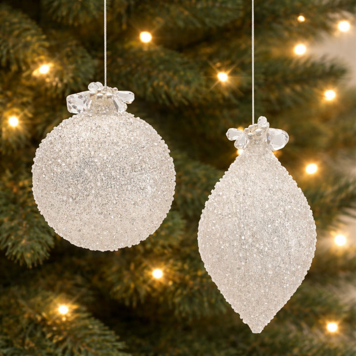 Winter Opulence Glass Ornament