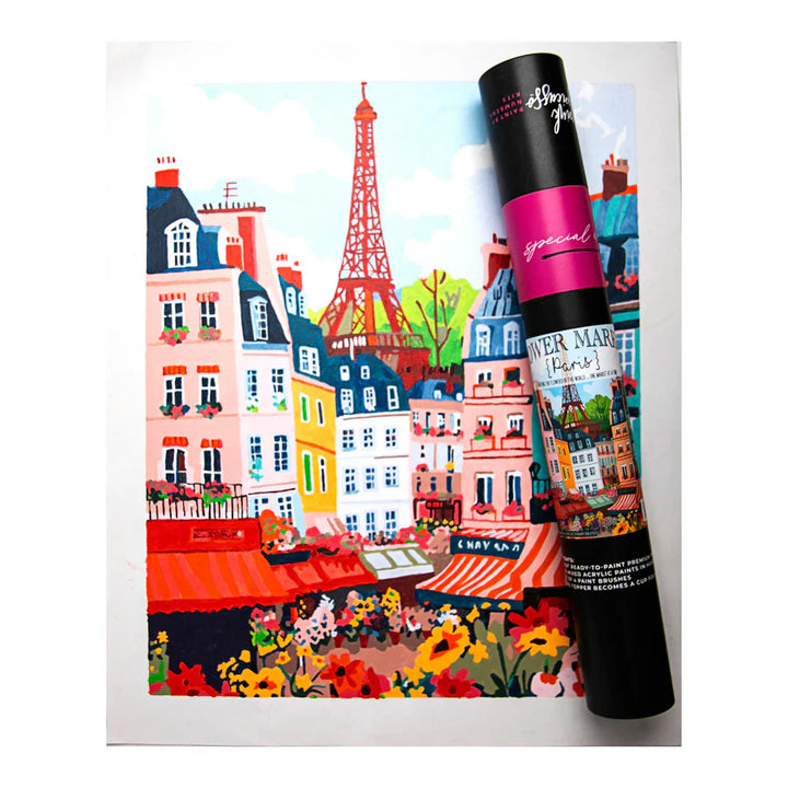 Flower Market Paint-by-Numbers Kit