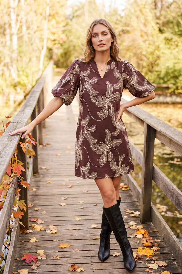 Chestnut Grove Floral Dress