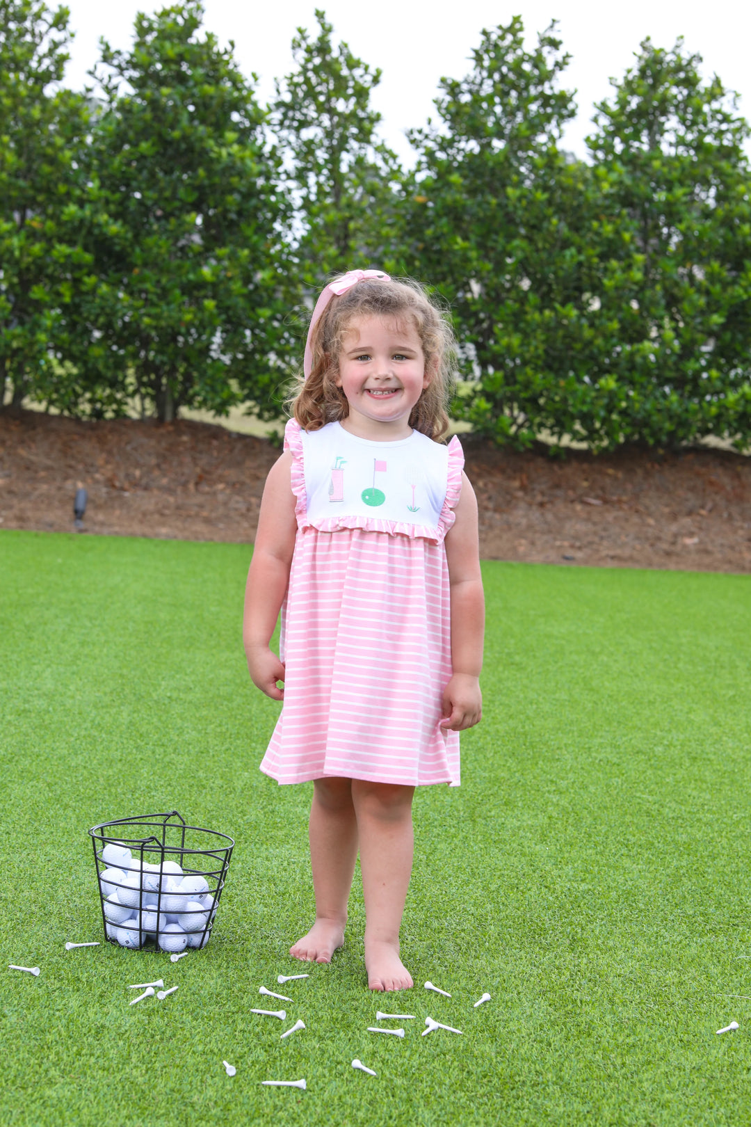 Fairway Flutter Stripe Dress