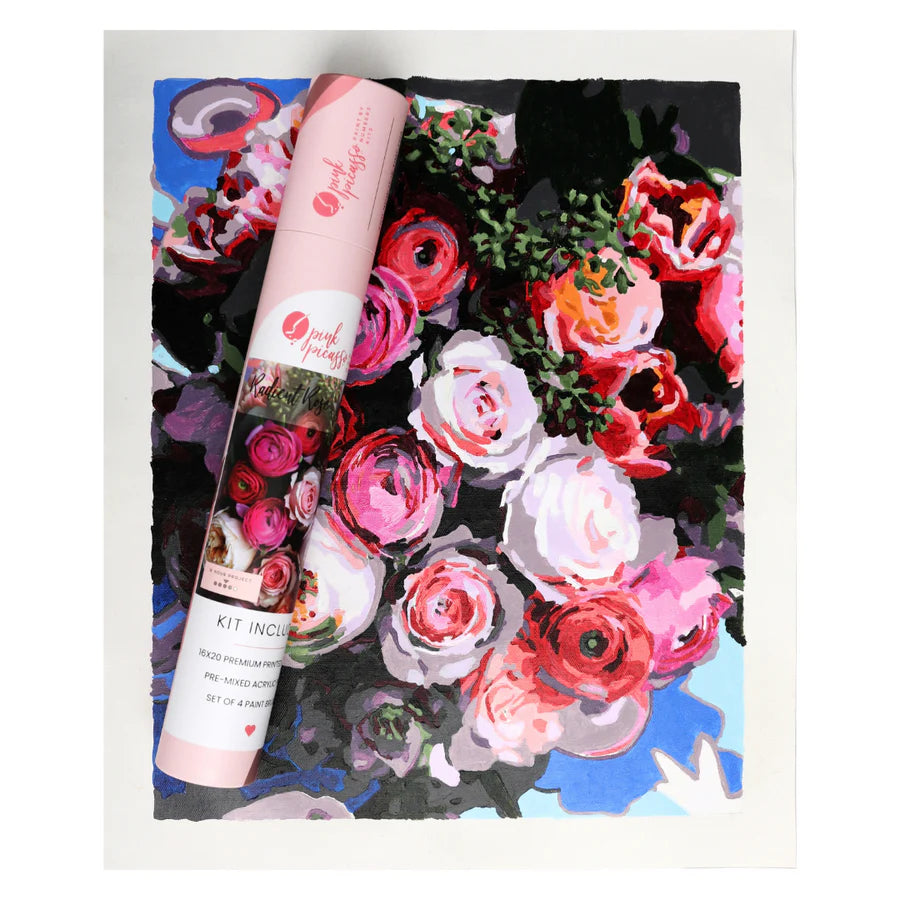 Floral Paint-by-Numbers Kit
