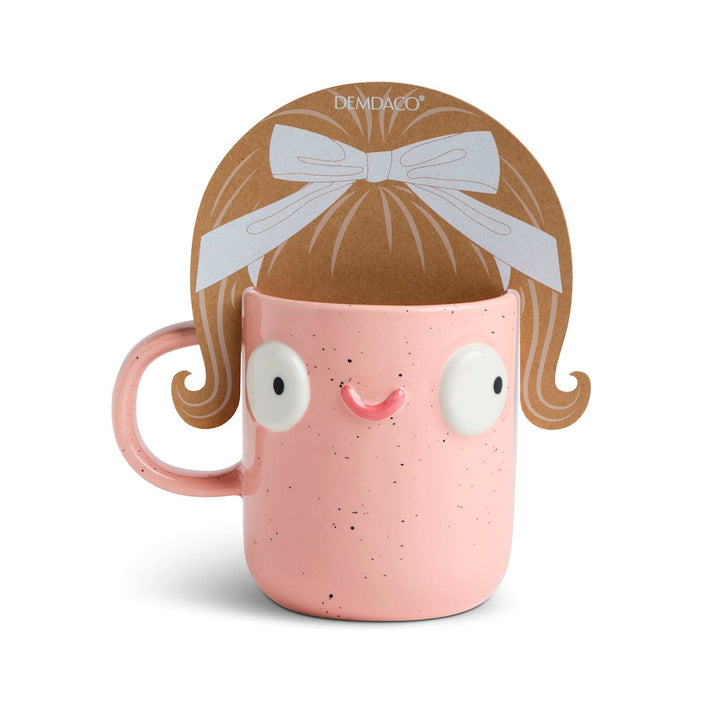 Whimsical Character Face Mug – 14 oz