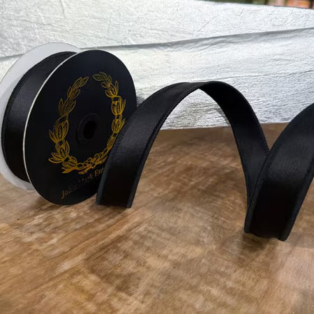 John Mark Enterprises: Black Satin Ribbon