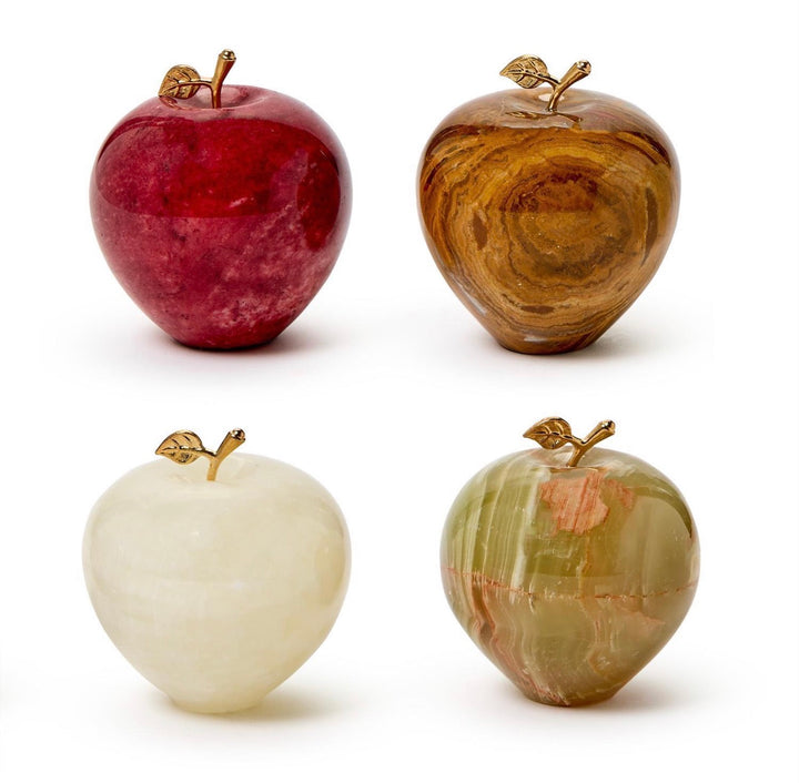 Polished Stone Apple Paperweights