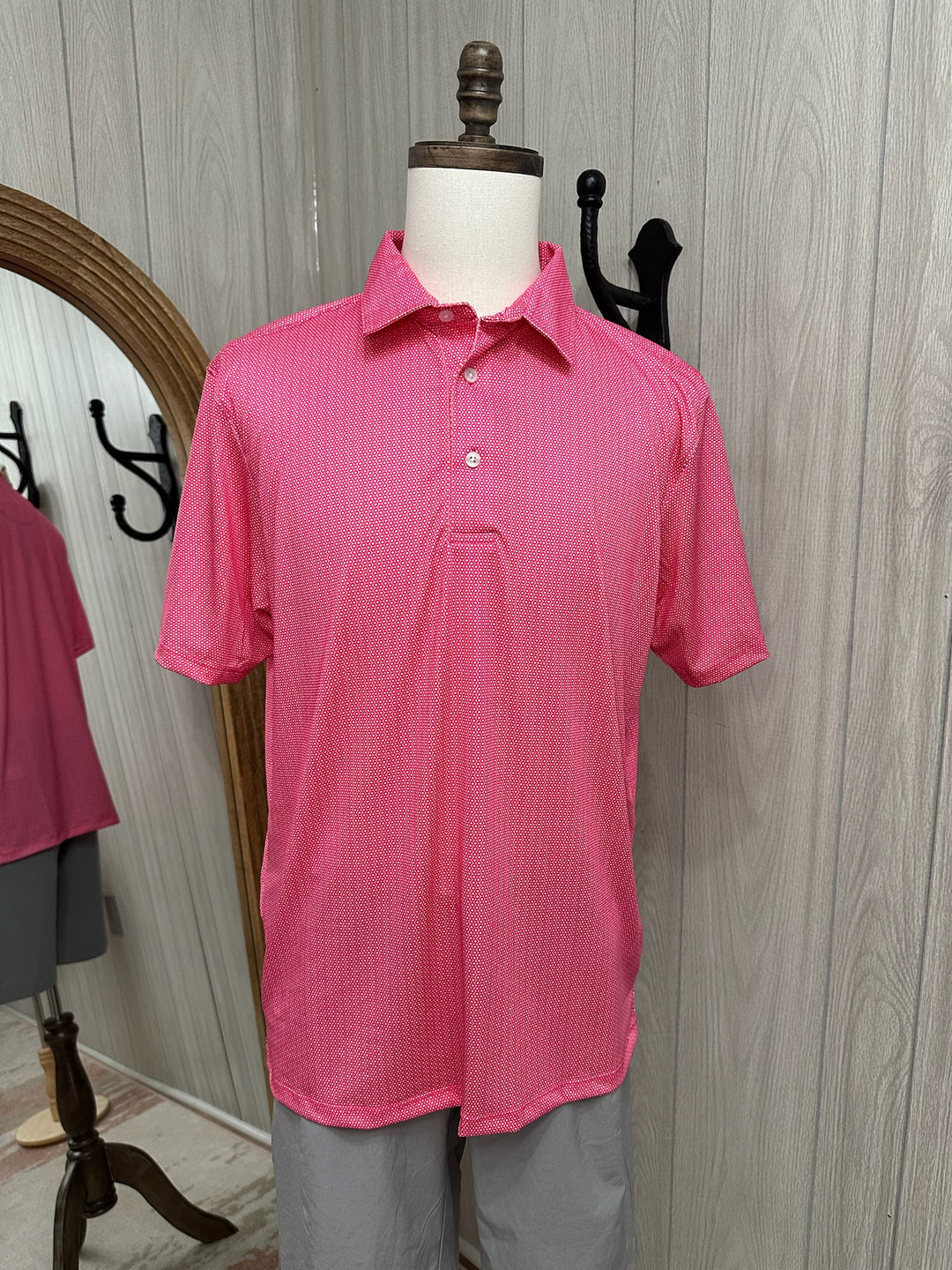 Bright Pink Circle Polo